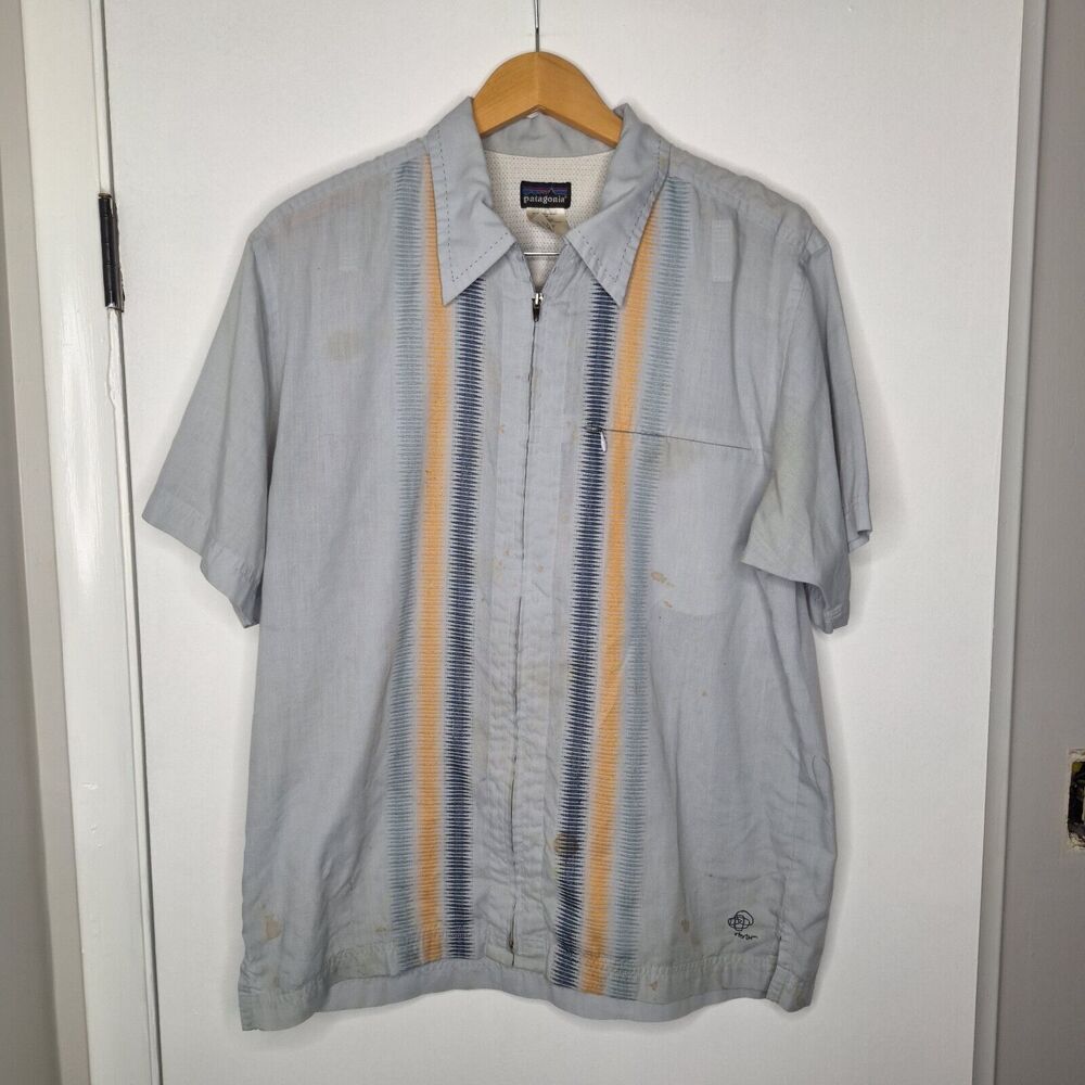 Patagonia M's Sideburn Shirt Mens Medium Full Zip Organic Rhythm
